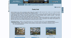 Desktop Screenshot of cesky-dub.ceskehory.cz