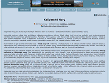 Tablet Screenshot of kasperske-hory.ceskehory.cz
