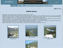 Tablet Screenshot of plesne-jezero.ceskehory.cz