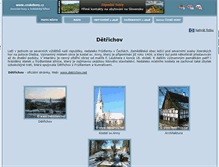 Tablet Screenshot of detrichov.ceskehory.cz