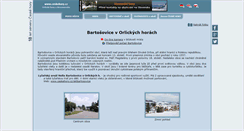 Desktop Screenshot of bartosovice.ceskehory.cz