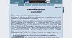 Desktop Screenshot of bystrice-nad-pernstejnem.ceskehory.cz