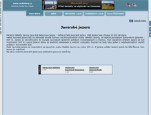 Tablet Screenshot of javorske-jezero.ceskehory.cz