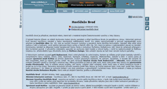 Desktop Screenshot of havlickuv-brod.ceskehory.cz